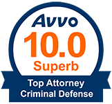 Avvo 10.0 Superb Top Criminal Defense Attorney